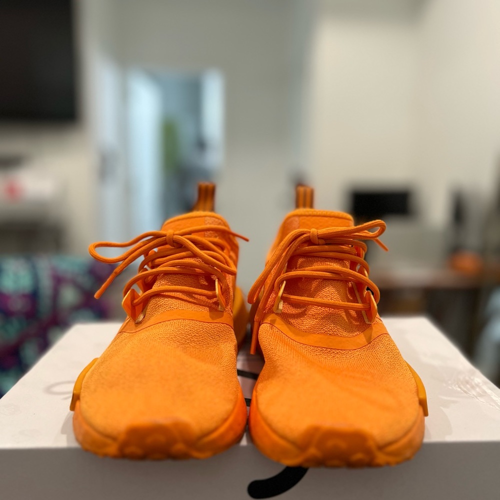 Bright Orange Adidas NMD R1 women’s 7